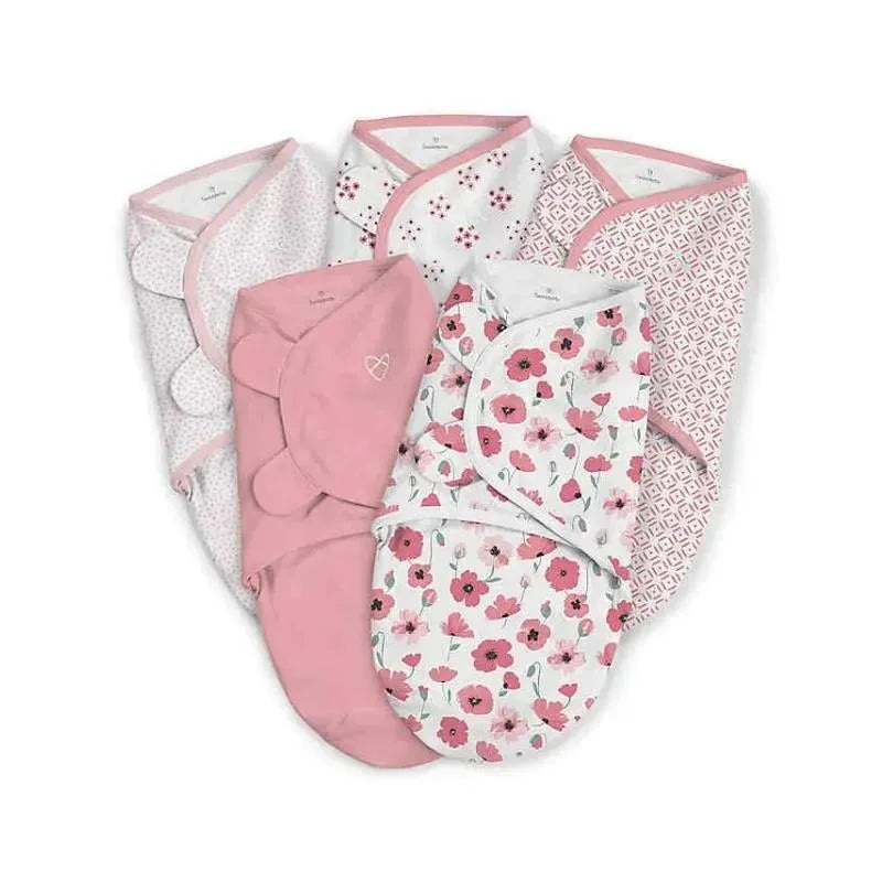 Summer Infant – Swaddleme Original Swaddle 5-Pk, Floral Girl (Small)