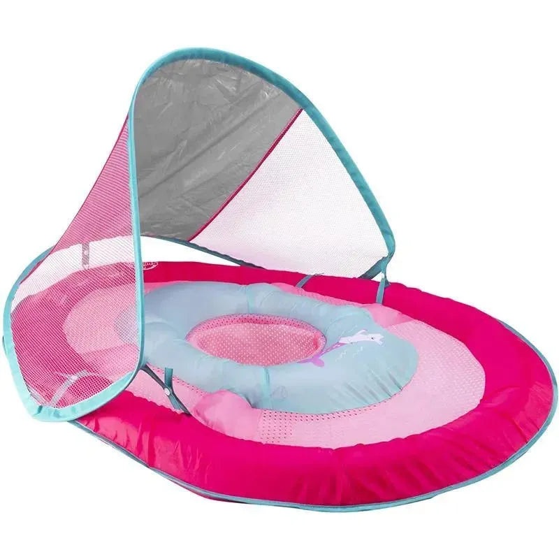Swimways Baby Spring Float With Canopy Upf 50 In Pink | Baby Pool Float