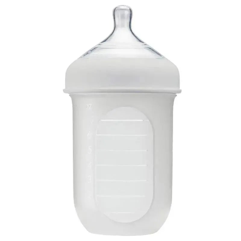 Tomy – Boon Silicone Bottle 8 Oz (Light Gray)