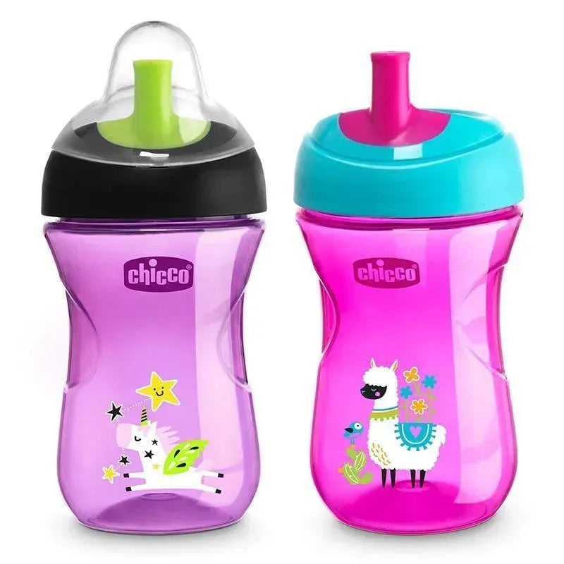 Chicco – Natural Fit Straw Trainer Cup, Pink/Purple