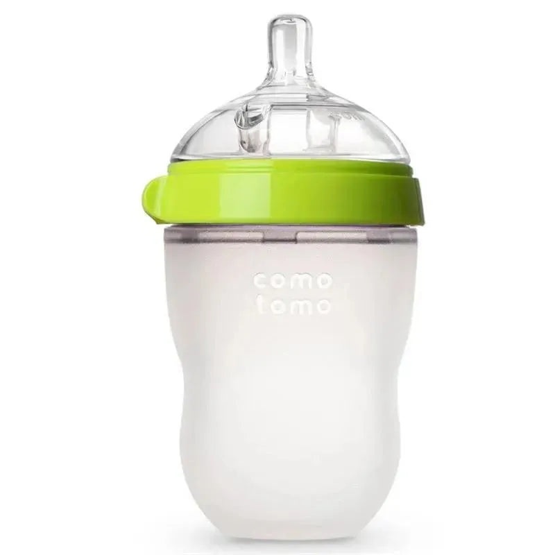 Comotomo – 8Oz Natural Feel Baby Bottle, Green