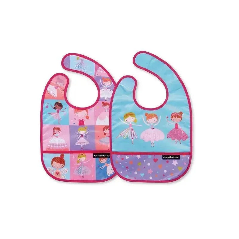 Crocodile Creek Bibs 2 Go Set of 2 Bibs – Sweet Dreams