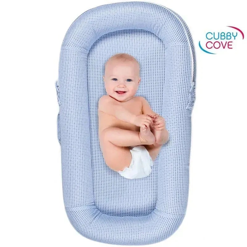 Cubby Cove Baby Lounger, Baby Blue