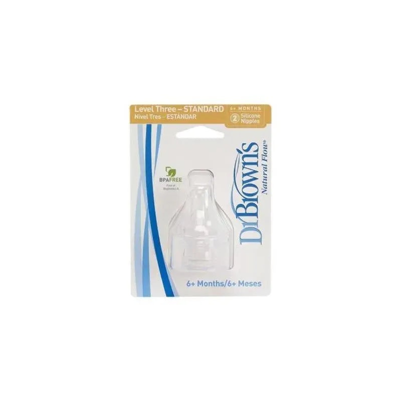Dr. Brown’s Standard Nipples Level-3 (2 Pack)