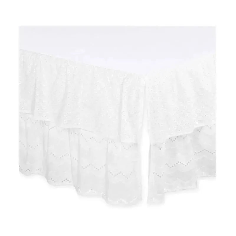 Farallon Dust Ruffles Eyelet, White Floral