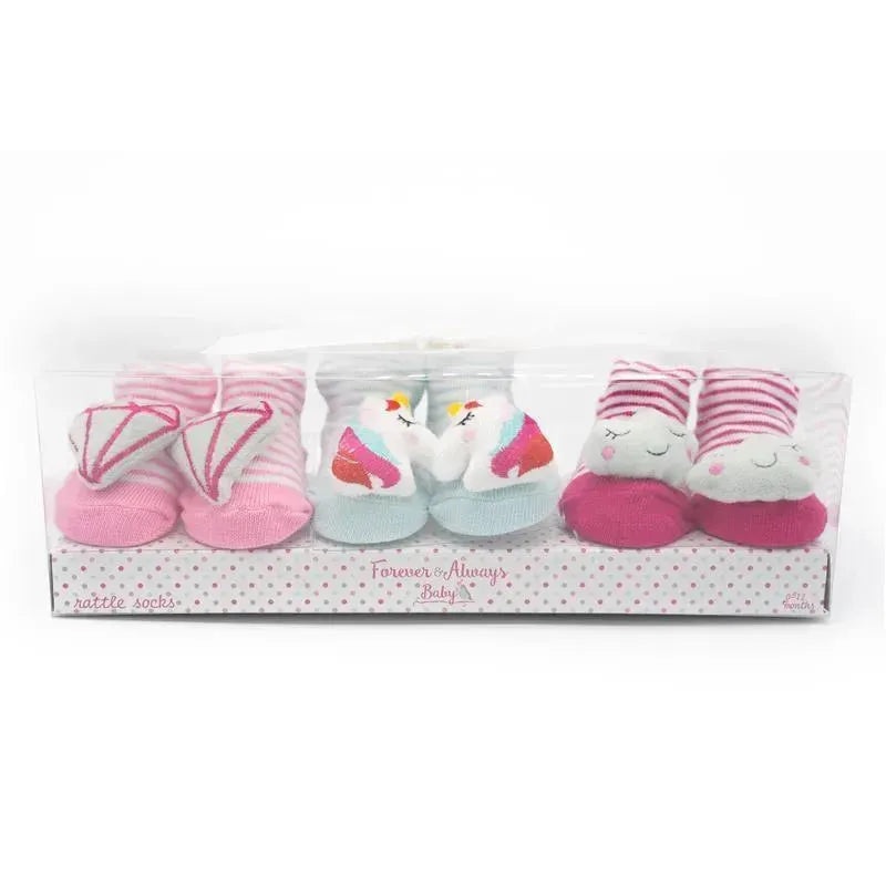 Forever Baby Girls Rattle Socks Unicorn