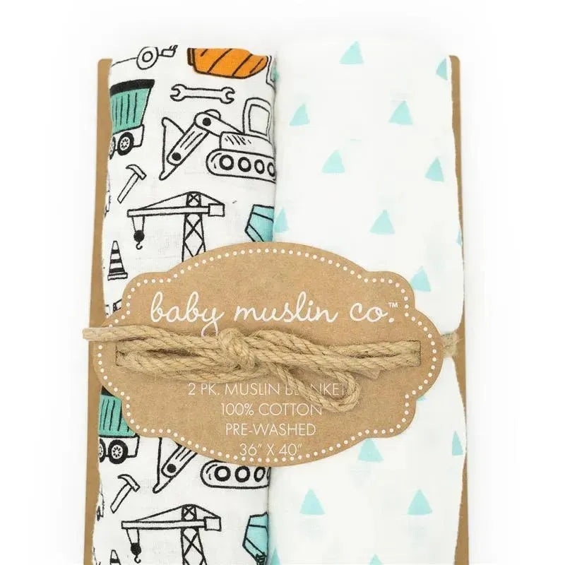 Forever Baby Muslin Swaddle Blankets Truck