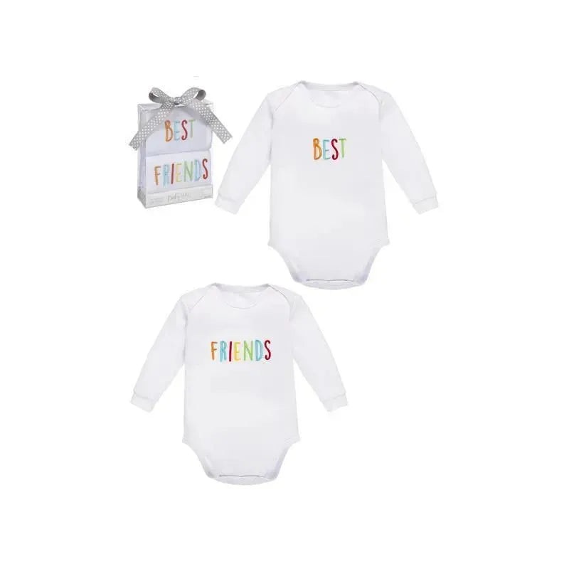 Ganz Best/Friends Twins Diaper Shirt Set, 3-6M