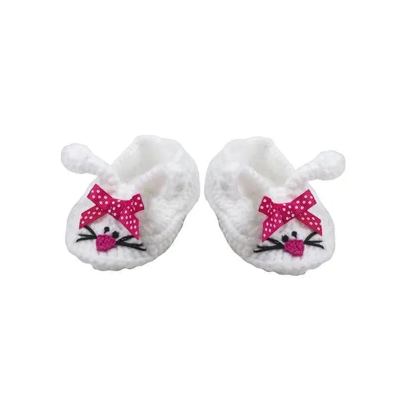 Ganz Bunny Booties, White, 1-Pair