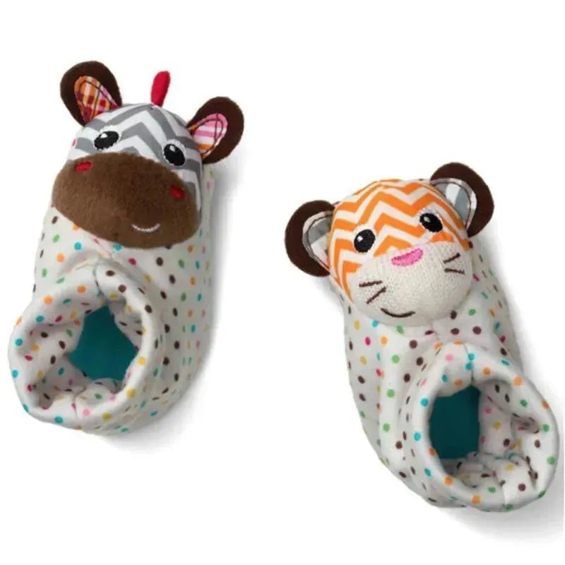 Infantino Foot Rattles – Zebra & Tiger