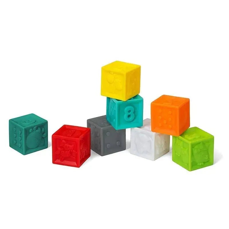 Infantino Squeeze & Stack Block Set, Multicolor