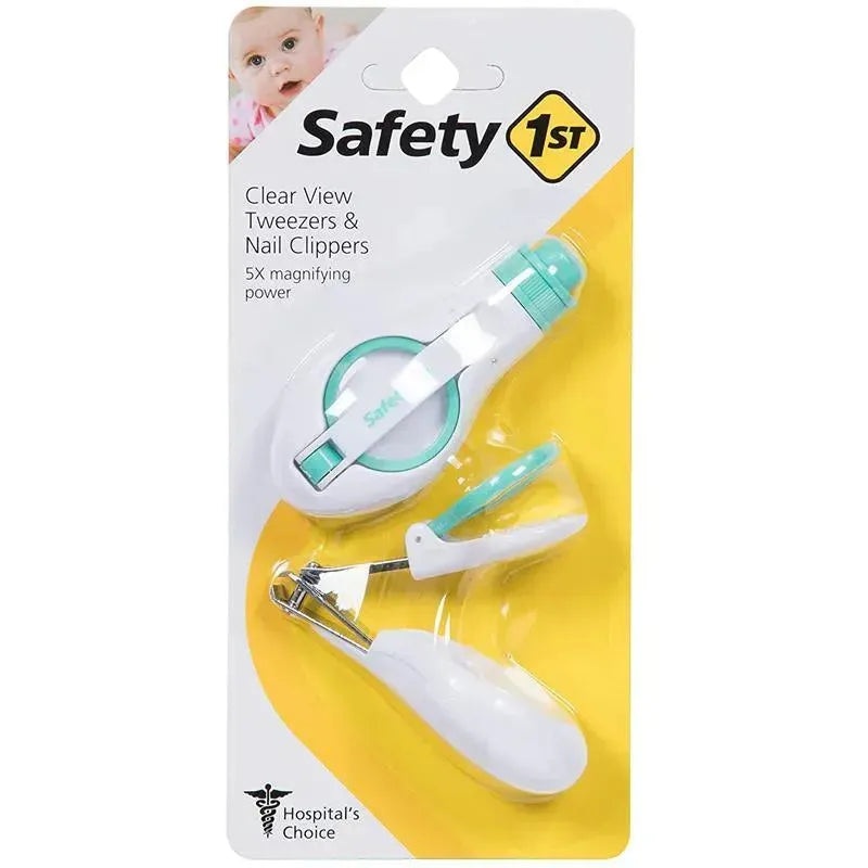 Safety 1st Clear View Tweezers & Nail Clipper Set, Arctic