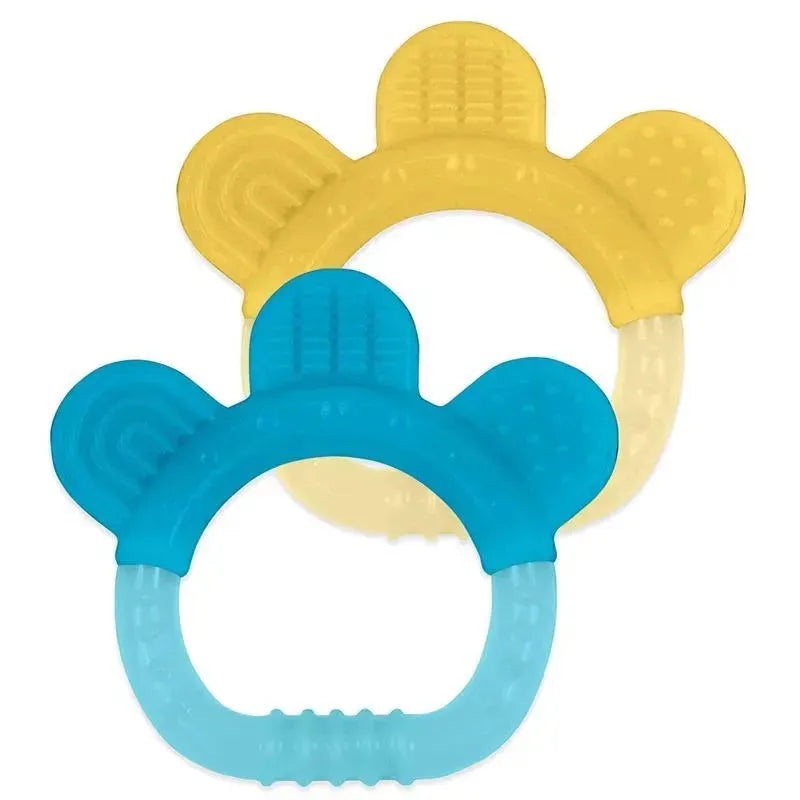 Green Sprouts Silicone Teether 2-Pack, Aqua 3M+