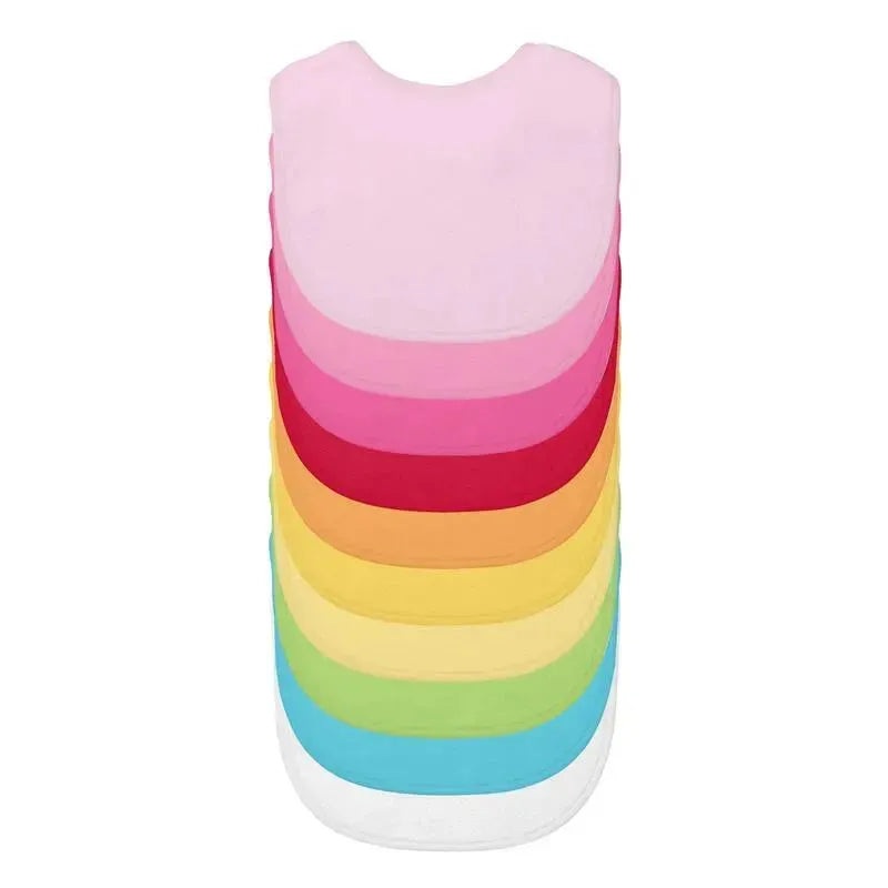 Green Sprouts Stay-Dry Infant Bibs, 10-Pack