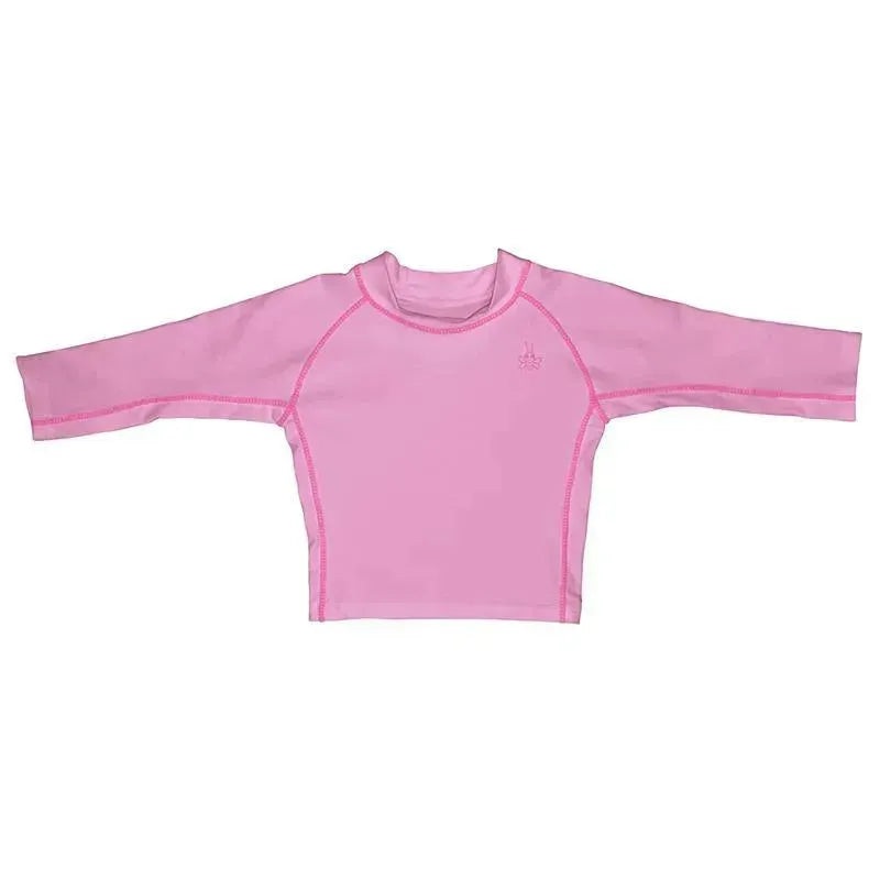 Iplay Baby & Toddler Long Sleeve Logo Rashguard Shirt, Light Pink