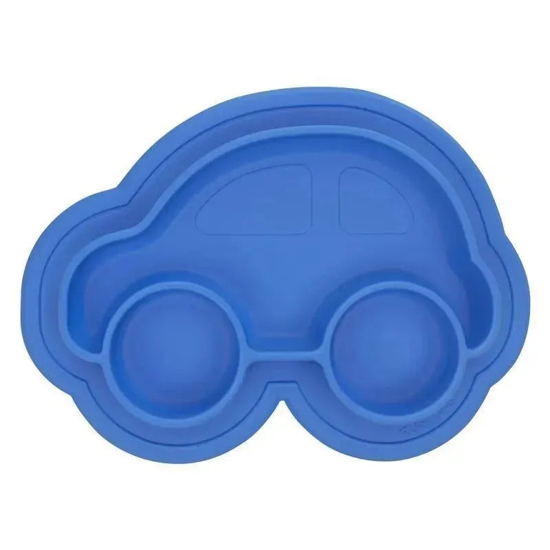 Kushies Baby Siliplate Mess-free Silicone Plate, Azure