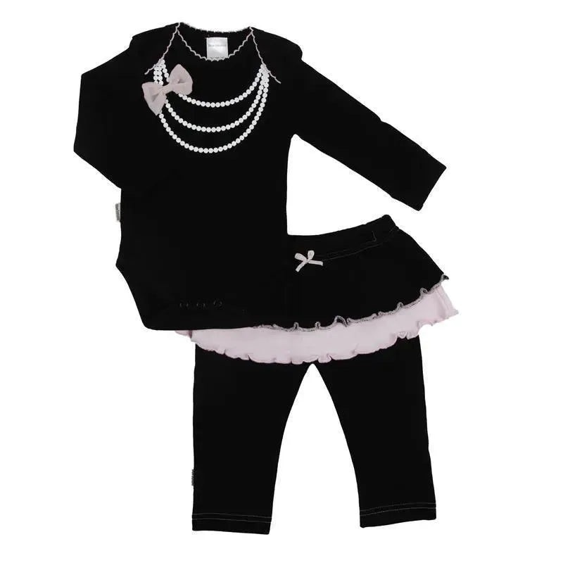 Kushies Mini Ls Bodysuit & Skirt Legging Set
