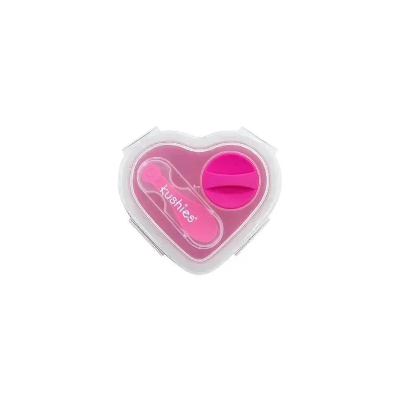 Kushies Silibox Silicone Container, Fuchsia | Baby Food Storage Container