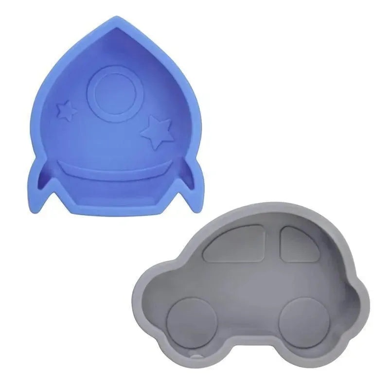 Kushies Silidip Silicone Mini Bowl 2-Pack (Blue/Grey)