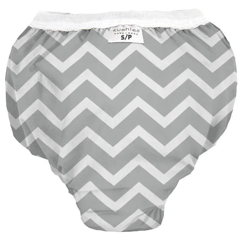 Kushies Taffeta Waterproof Training Pant, Grey Chevron
