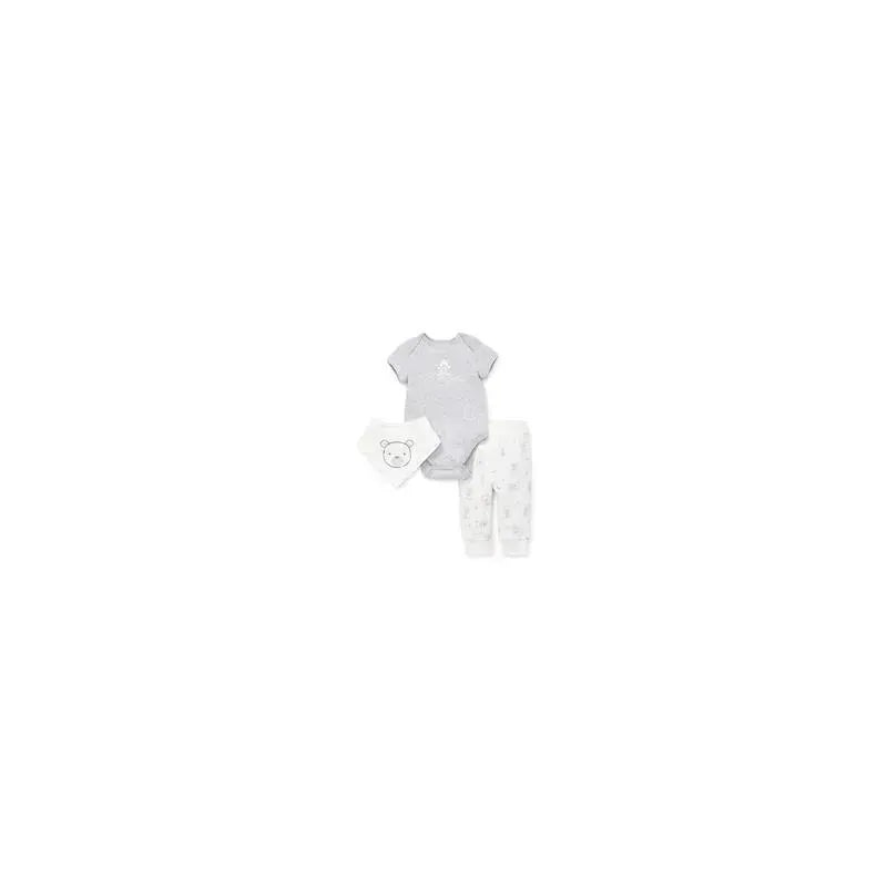 Little Me – Bears 3 Pack Pant Set, Grey