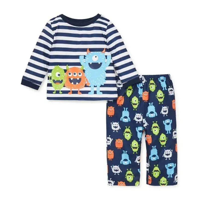 Little Me – Monsters 2 Pk Pajama Set, Blue