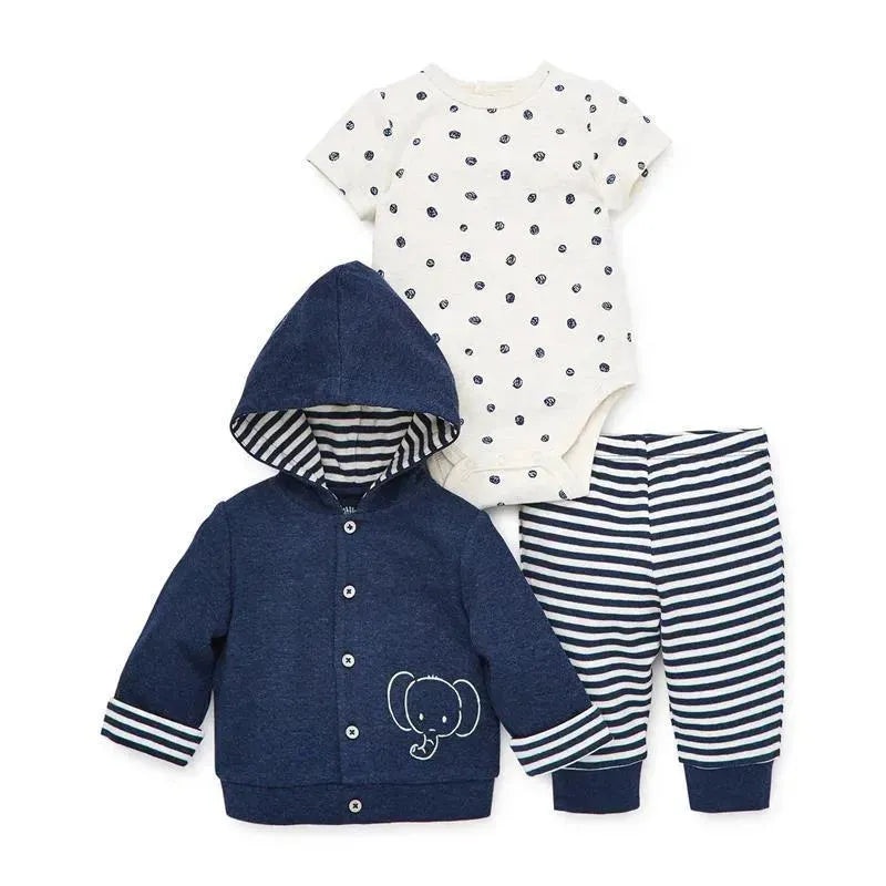 Little Me – Safari Cardigan Set, Blue