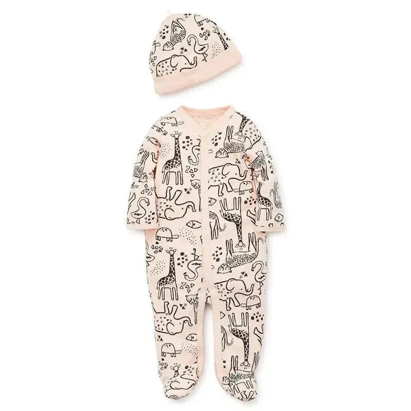Little Me – Safari Girl Footie, Pink