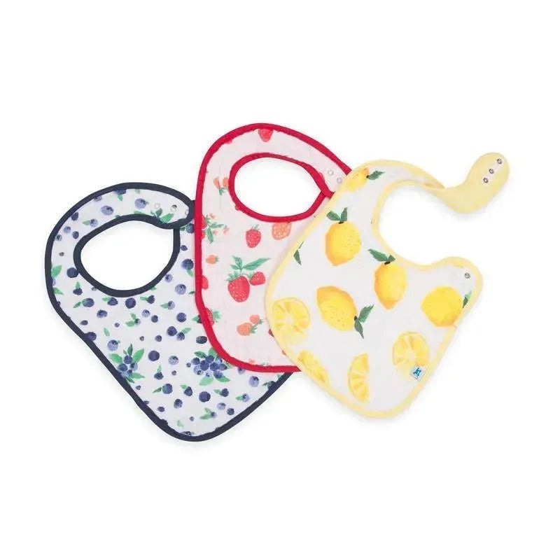 Little Unicorn 3-Pack Cotton Muslin Classic Bib – Berry Lemonade