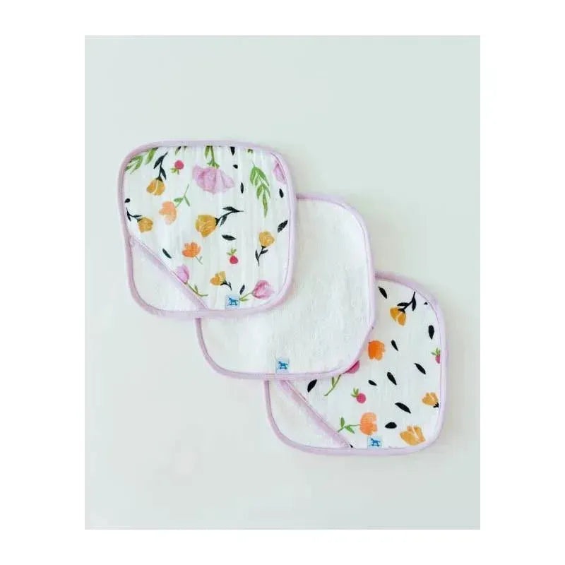 Little Unicorn – Cotton Wash Cloth 3 Pack, Berry & Bloom