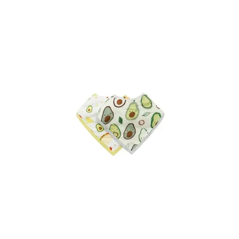 Loulou Lollipop – Bib Set Muslin, Avocado
