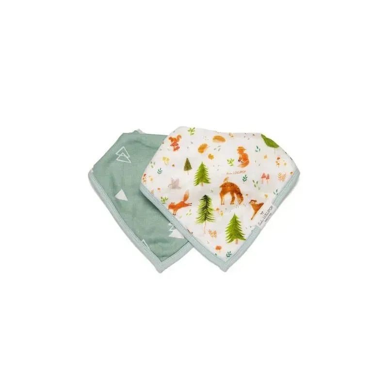 Loulou Lollipop – Bib Set Muslin, Forest Friends