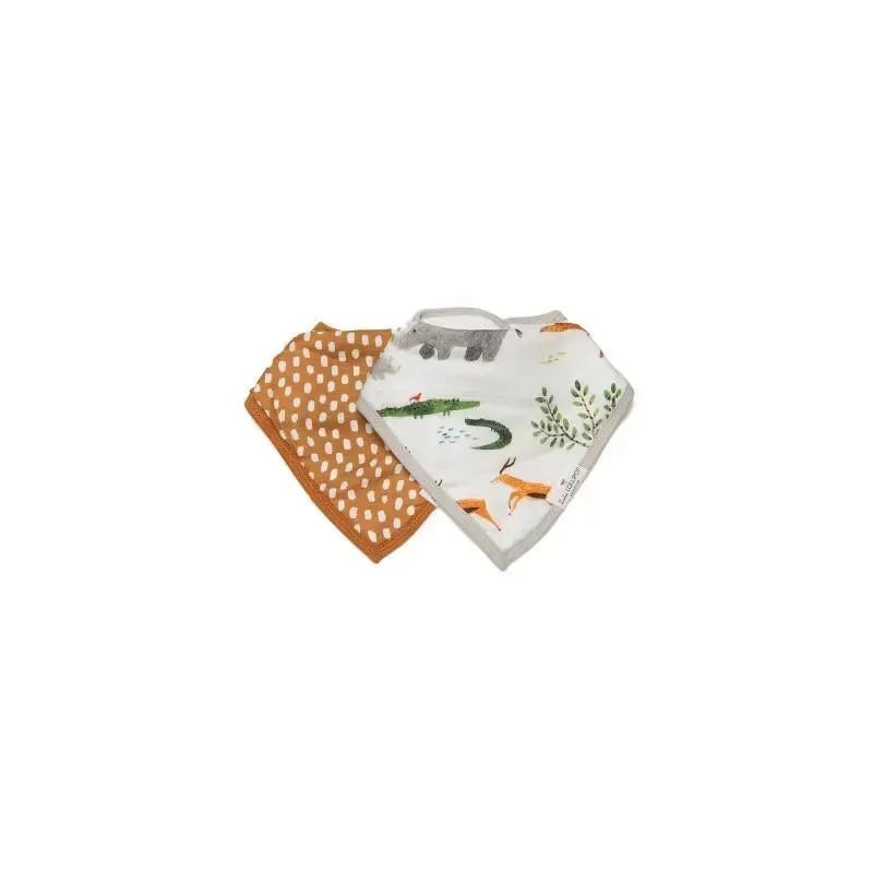 Loulou Lollipop – Bib Set Muslin, Safari Jungle