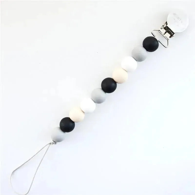Loulou Lollipop – Lolli Pacifier Clip, Black Neutral