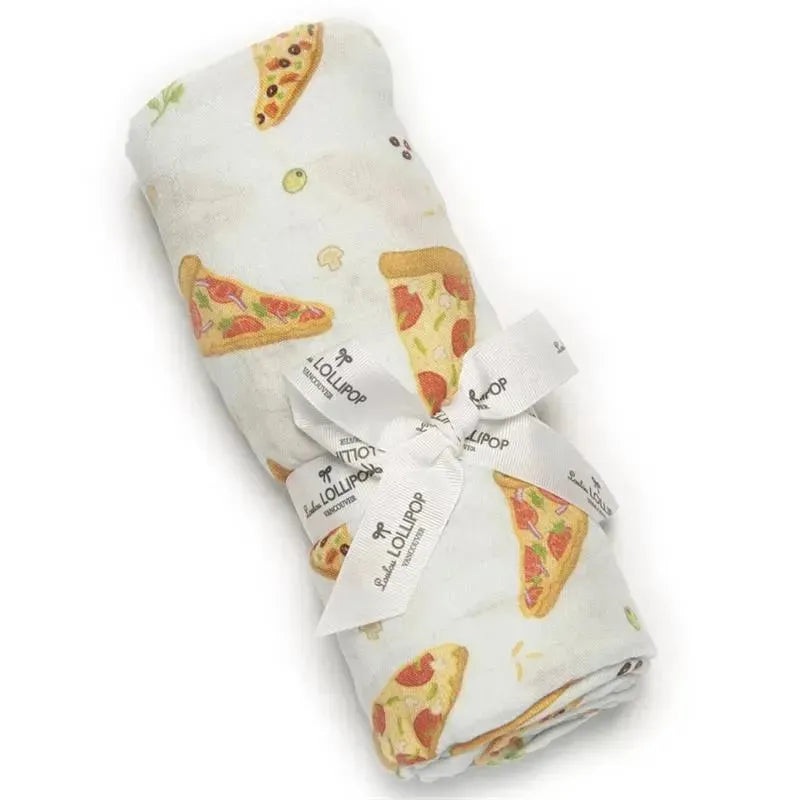 Loulou Lollipop – Pizza Swaddle Blanket 1Pk
