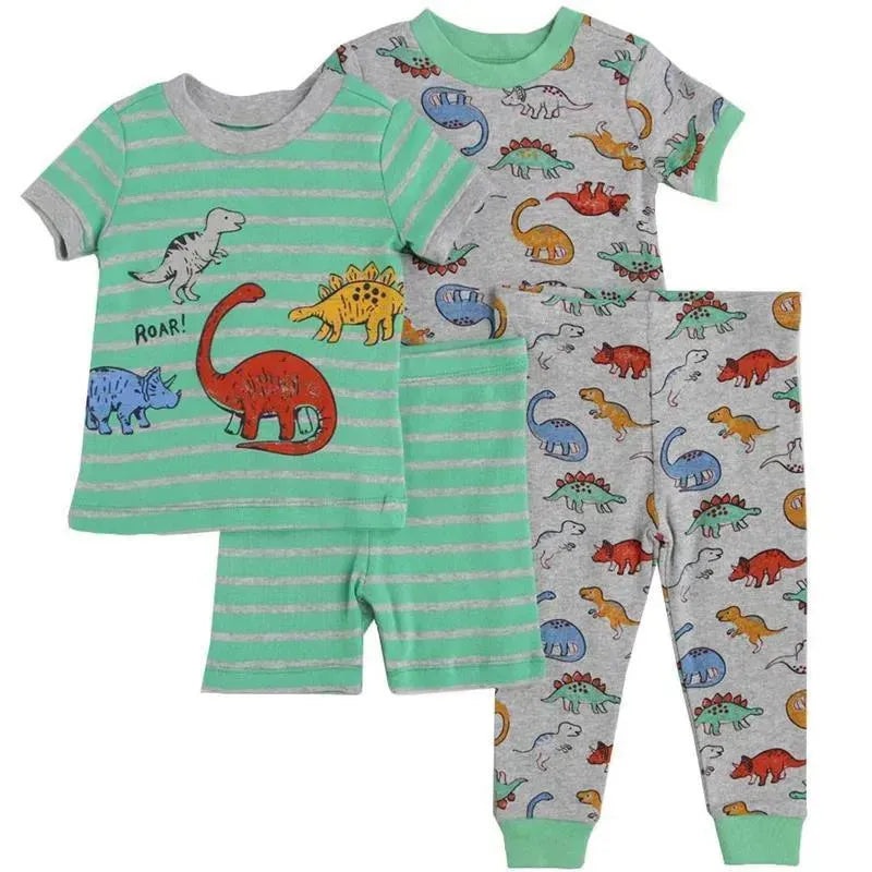 Little Me – 4Pk Baby Boy Dino Pj Green