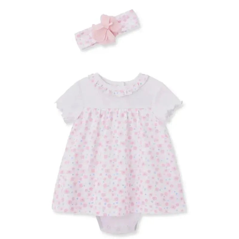 Little Me – Baby Girl Butterfly Dreams Floral Popover & Headband