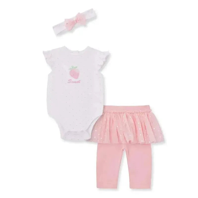 Little Me – Baby Girl Sweet Skegging Set, Pink
