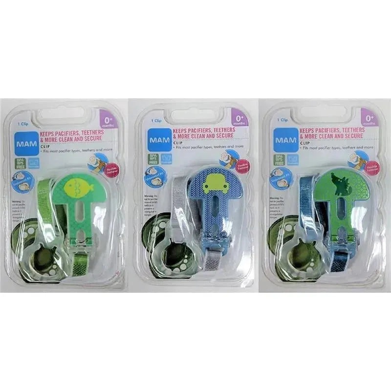 Mam Pacifier Clip 0M+, Colors May Vary, 1-Pack
