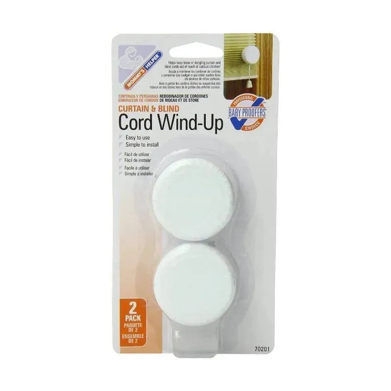 Mommys Helper Cord Wind-Up For Curtain And Blind Cords, 2-Pack