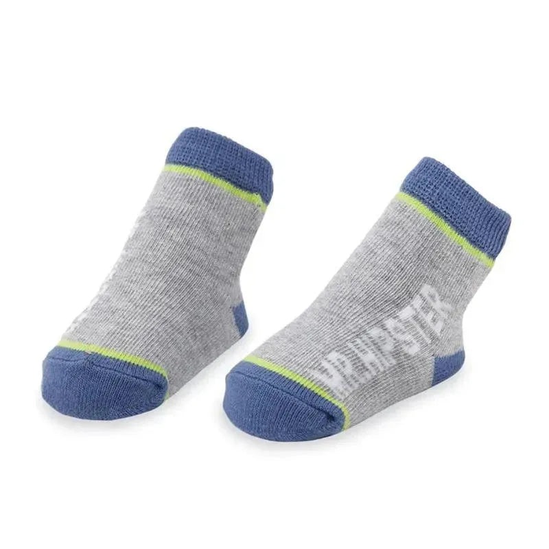 Mud Pie Gray Mr. Hipster Baby Socks, 0-12M