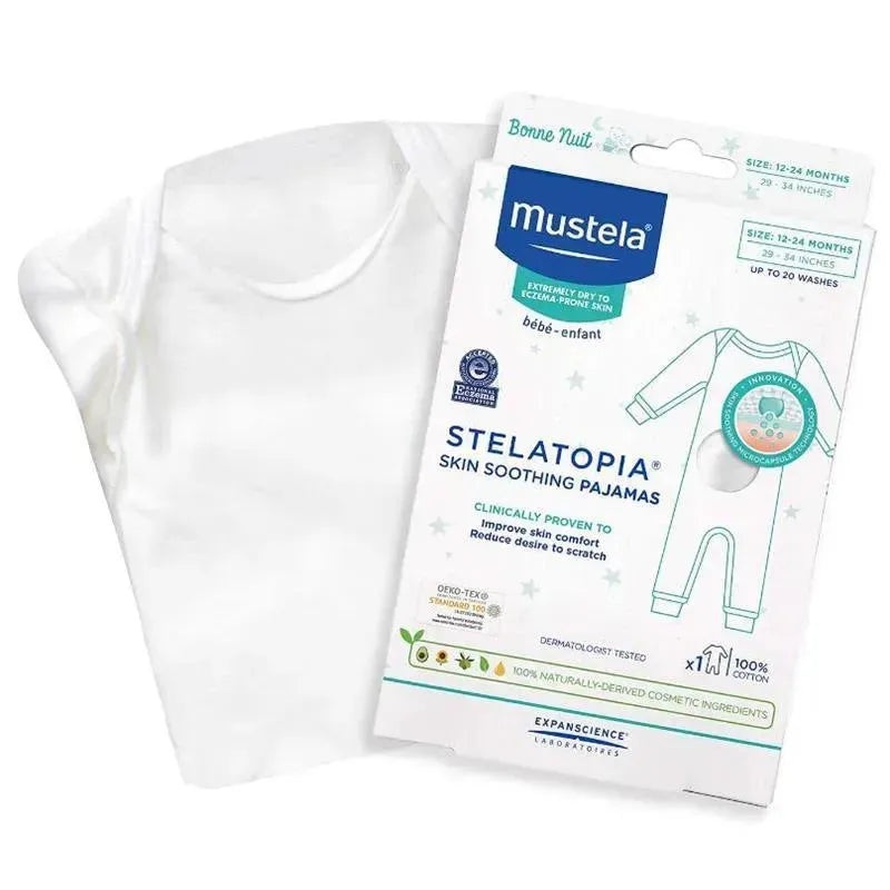 Mustela – Stelatopia Skin Soothing Pajamas, White