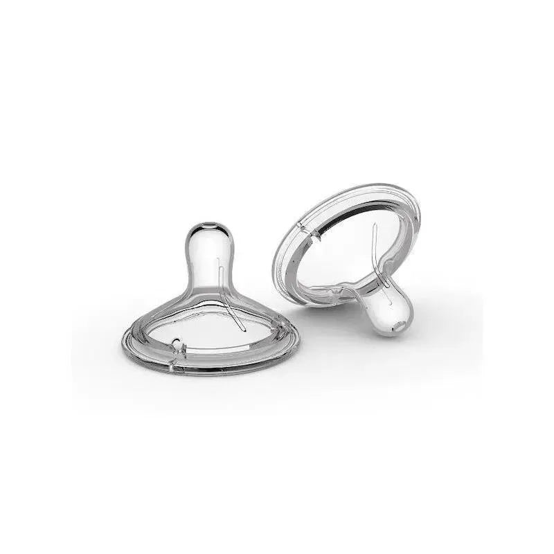 NanoBebe 2-Pack 360 Double Vented Nipples, Slow Flow