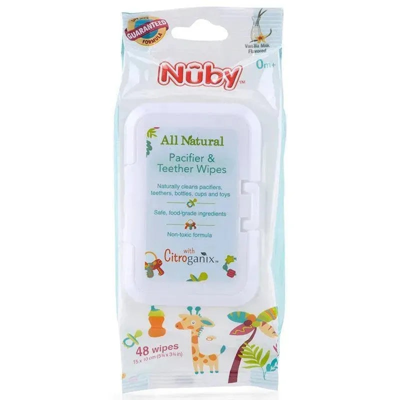 Nuby All Natural Pacifier and Teether Wipes – 48 Count
