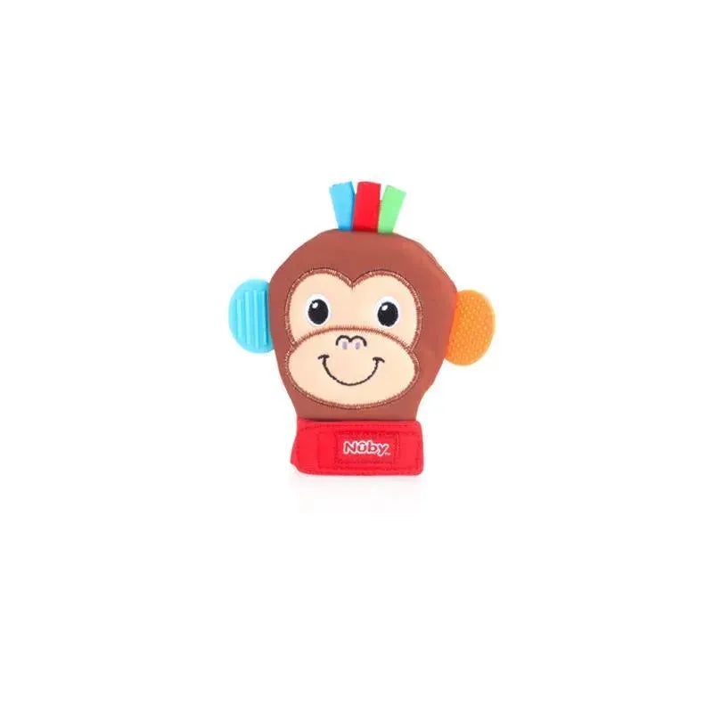 Nuby Happy Handimals Animal Soothing Teething Mitten Monkey