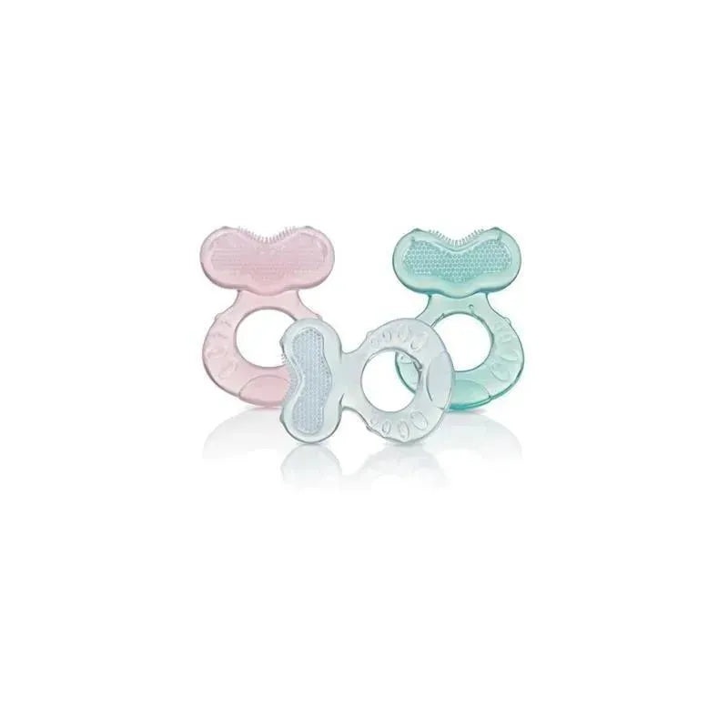 Nuby Silicone Teether with Bristles – Colors May Vary