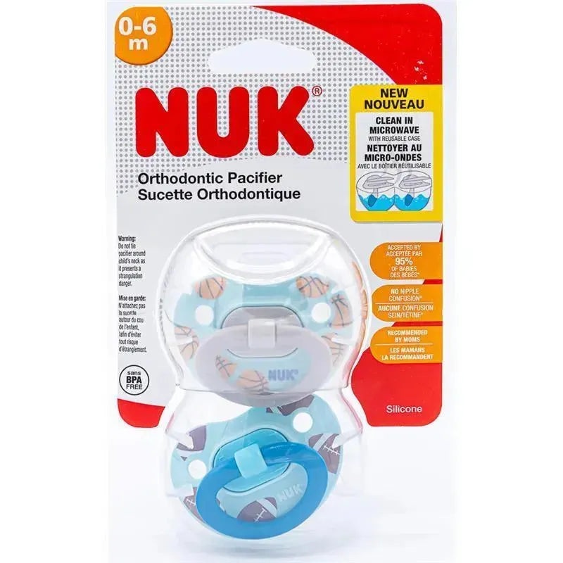Nuk Baby Pacifier 0-6 Months Sports Themed
