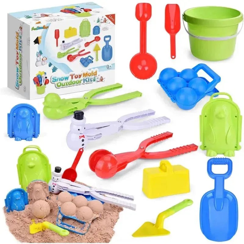 Fun Little Toys – 12 Pcs Beach Sand Toys For Kids, Snow Toys Set