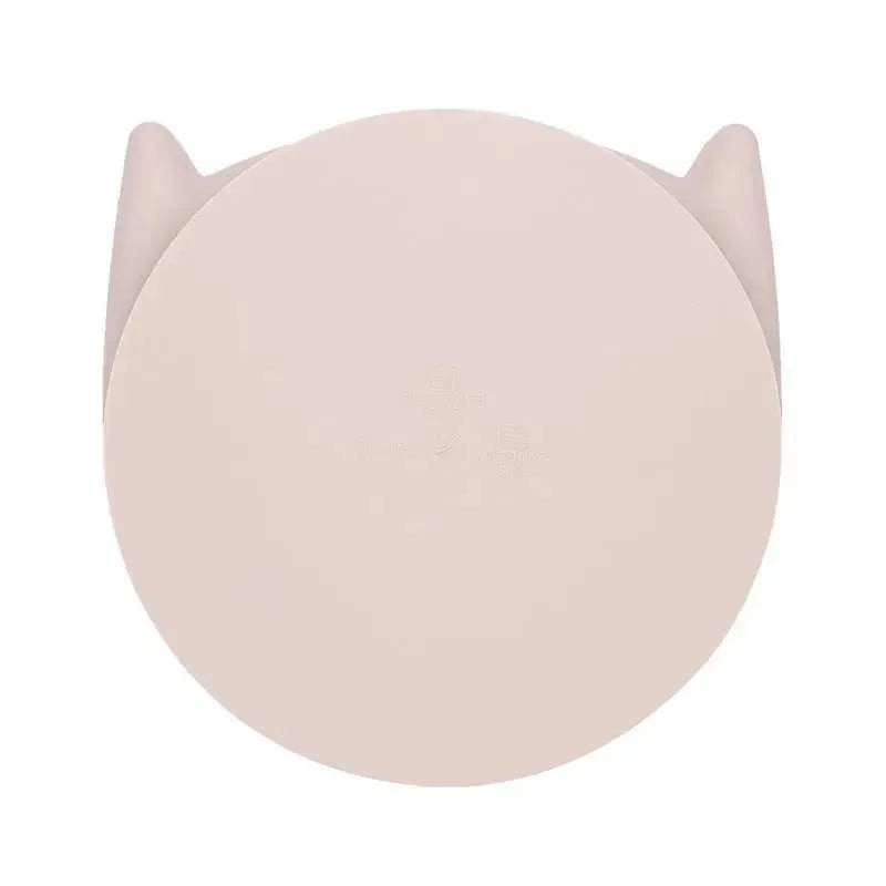 Kushies Baby – SILLYKITTY Unbreakable Fun Baby and Toddler Silicone Plate with Suction, Pink