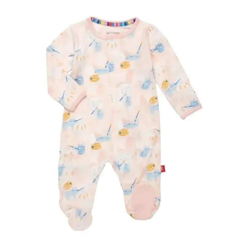 Magnetic Me – Arts & Cats Magnetic Baby Organic Footie